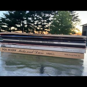 8 Vintage Magazine Book Lot Doll Reader, Better Homes and Gardens Dollmaker